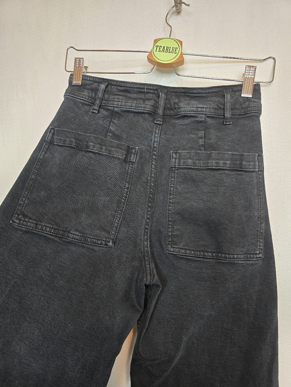 ZARA 6 The Marine Straight Black Jean Neutral Minimalist 6 - Picture 7 of 10